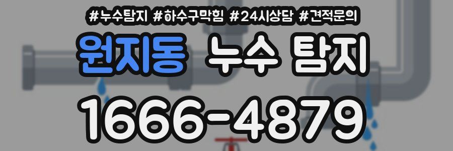 원지동 누수 탐지