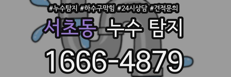 서초동 누수 탐지