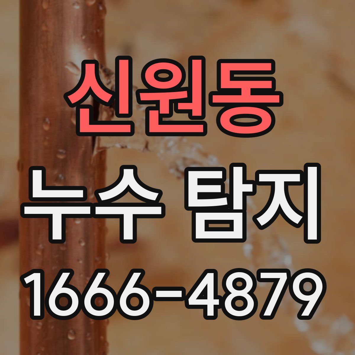 신원동 누수 탐지