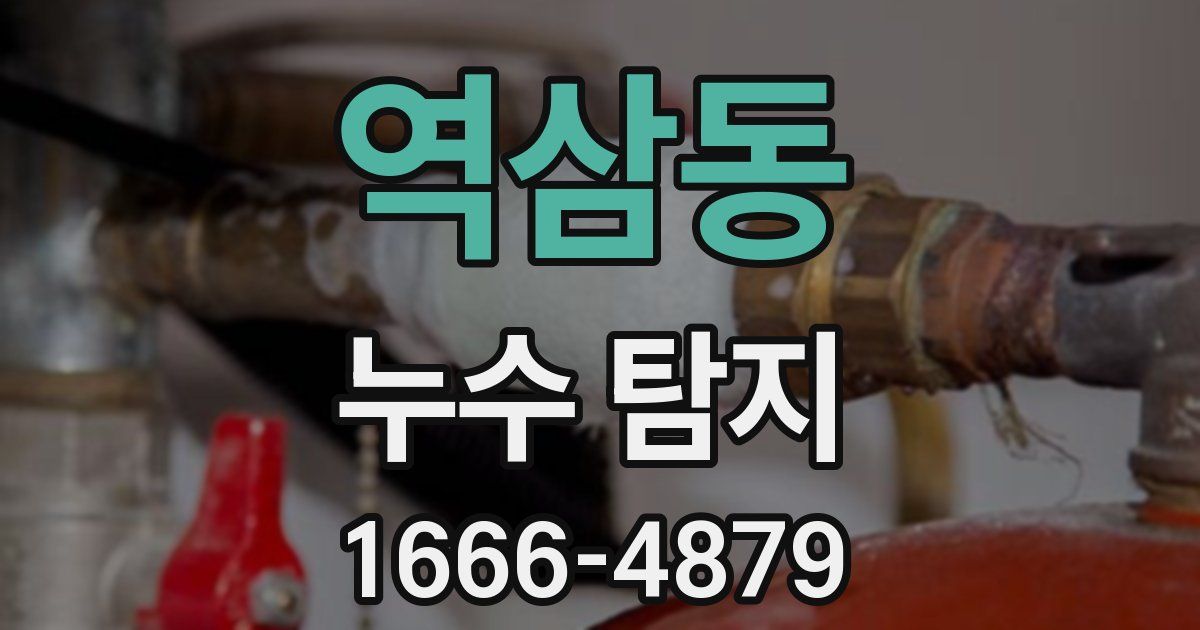 역삼동 누수 탐지