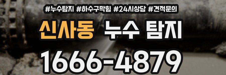 신사동 누수 탐지