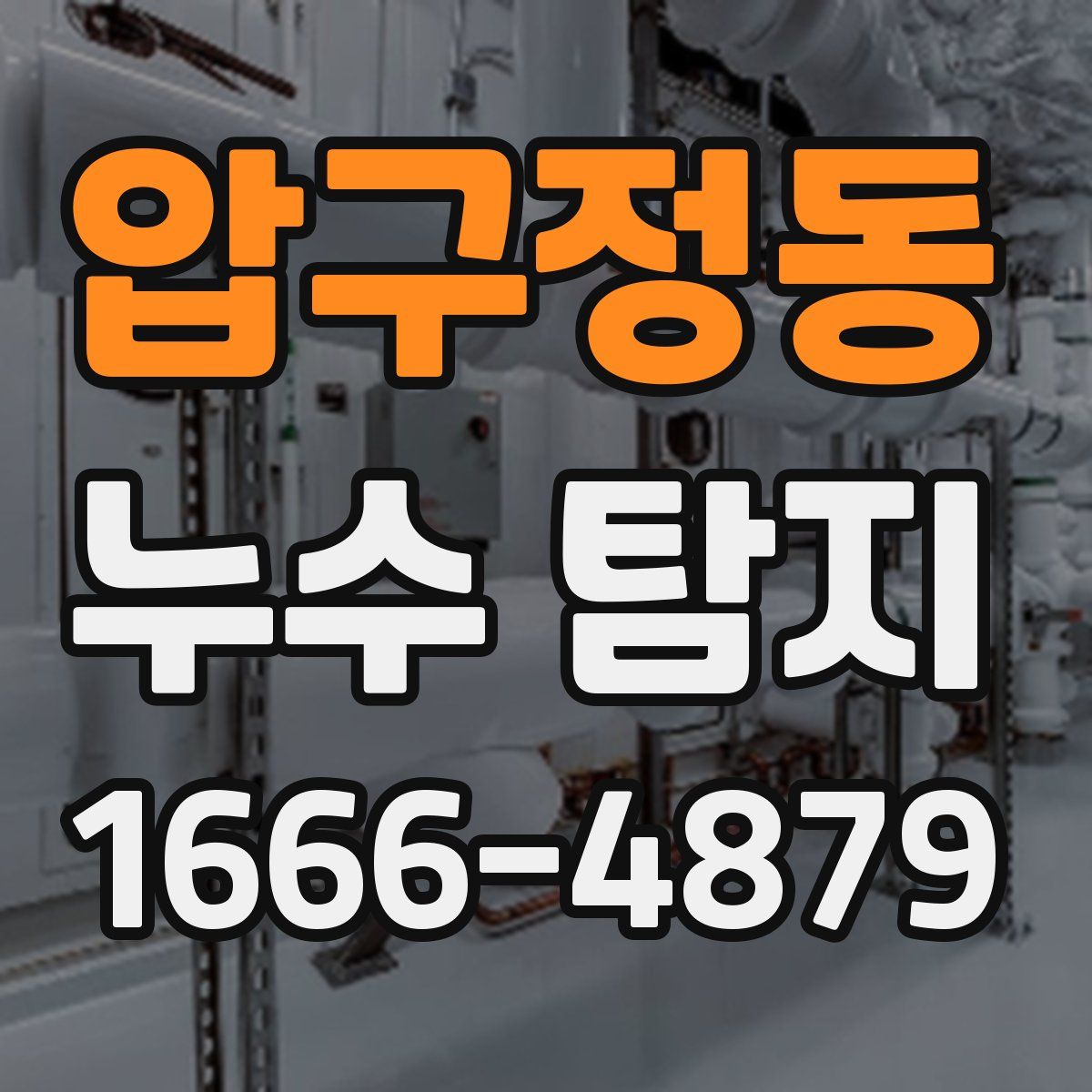 압구정동 누수 탐지