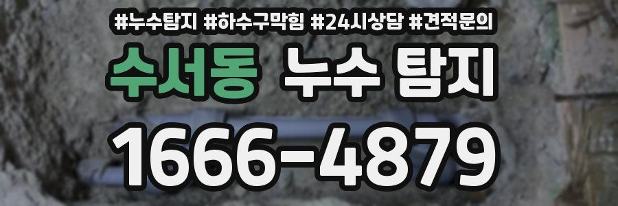 수서동 누수 탐지