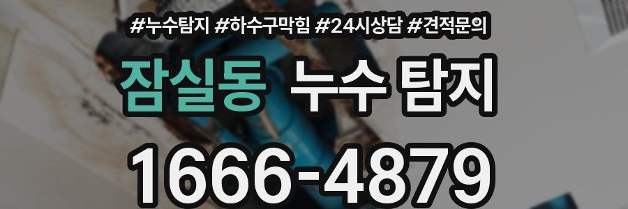 잠실동 누수 탐지