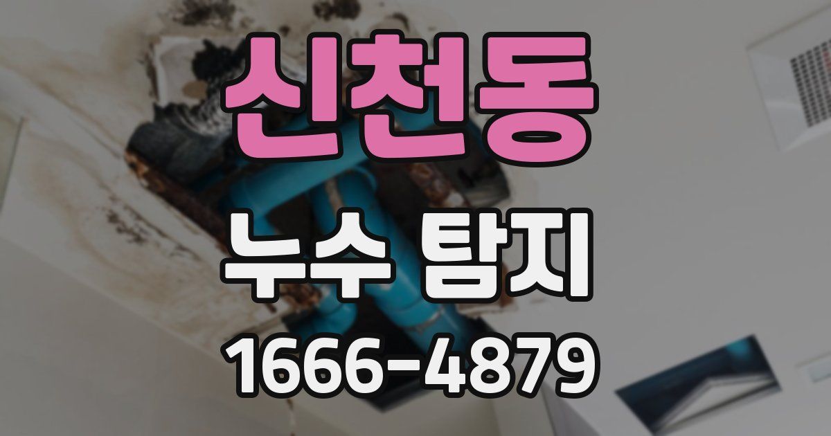신천동 누수 탐지