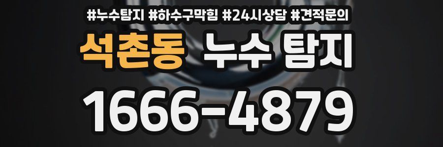 석촌동 누수 탐지