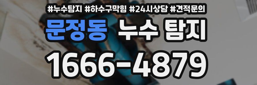 문정동 누수 탐지
