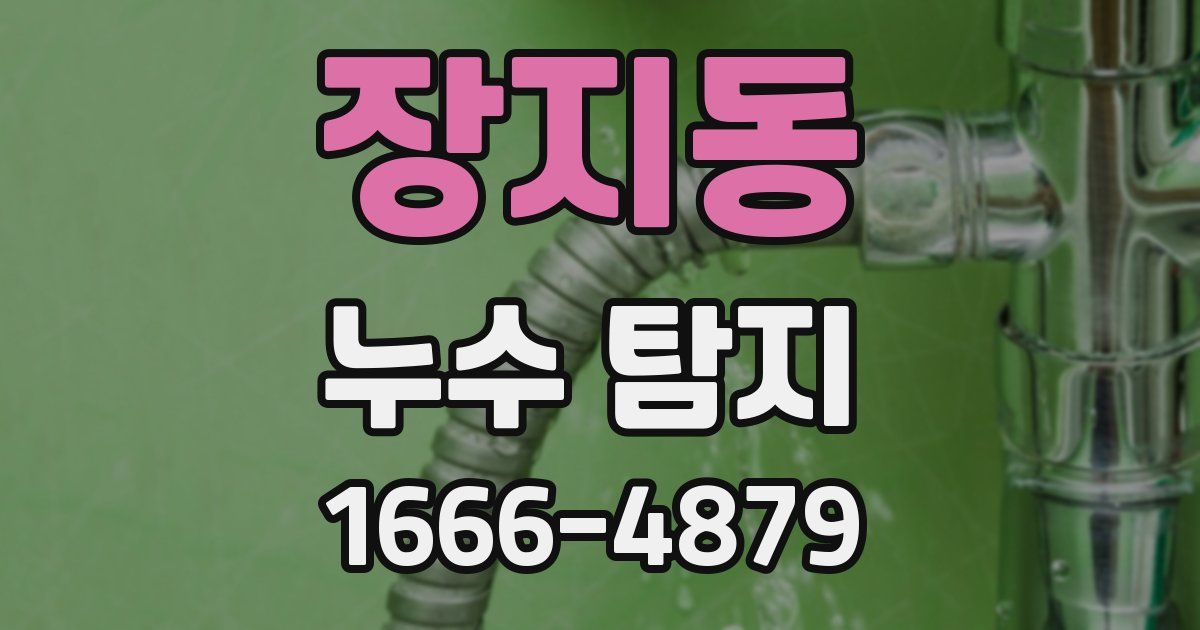 장지동 누수 탐지