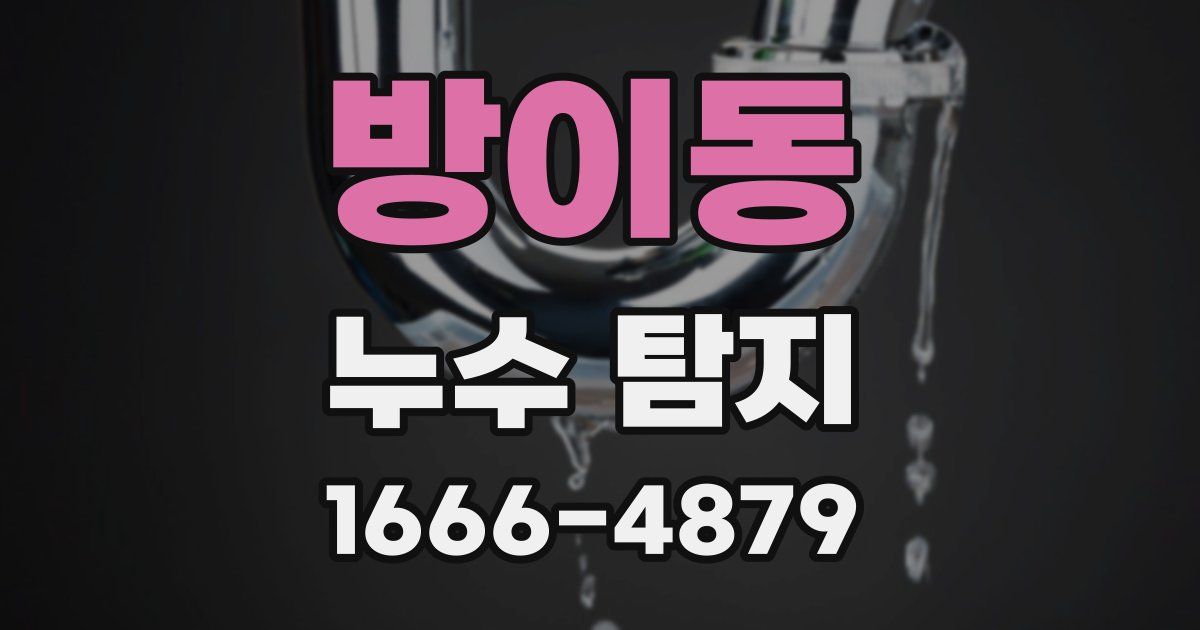방이동 누수 탐지