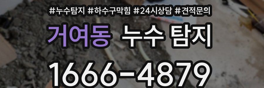 거여동 누수 탐지