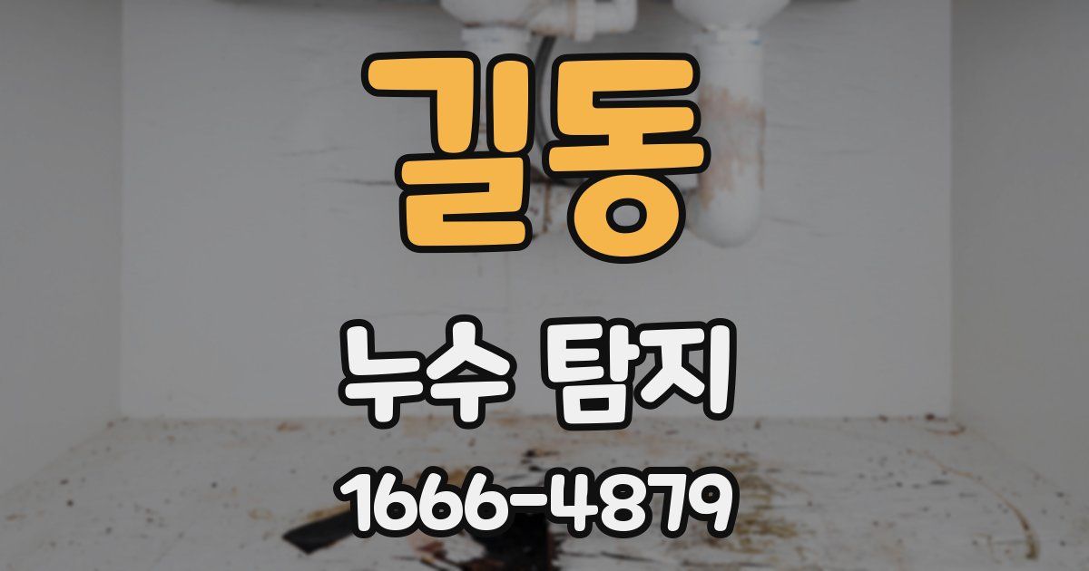 길동 누수 탐지