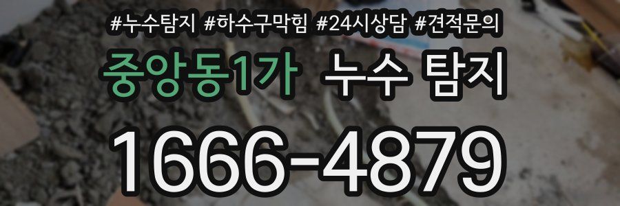 중앙동1가 누수 탐지
