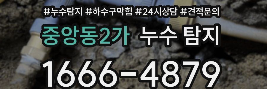 중앙동2가 누수 탐지