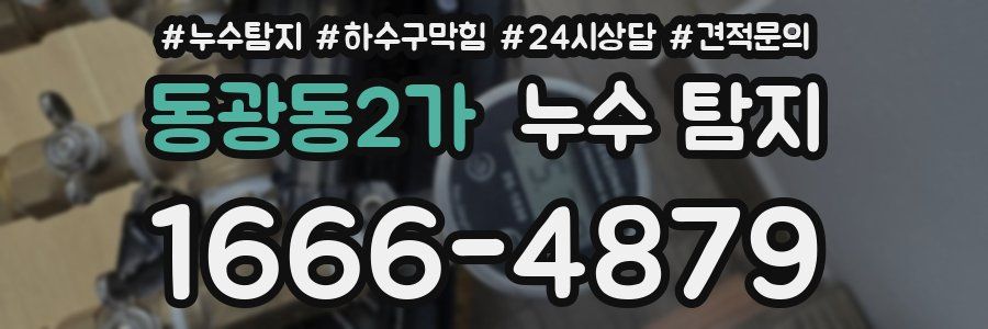 동광동2가 누수 탐지