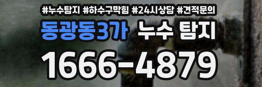 동광동3가 누수 탐지