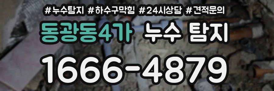 동광동4가 누수 탐지
