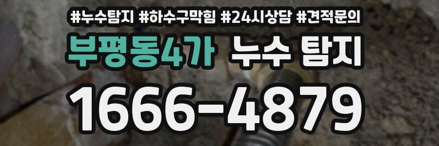 부평동4가 누수 탐지