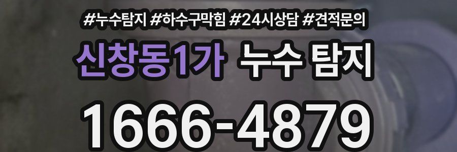 신창동1가 누수 탐지