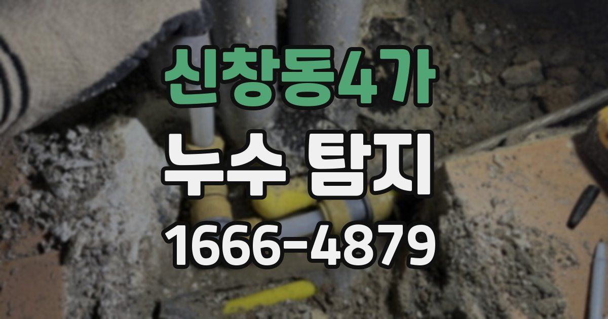 신창동4가 누수 탐지