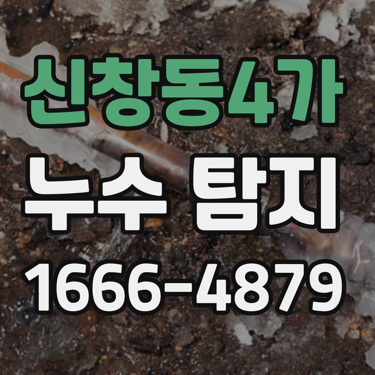 신창동4가 누수 탐지