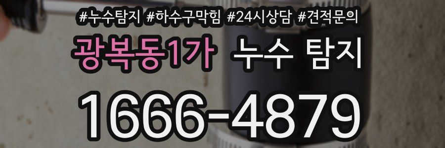 광복동1가 누수 탐지