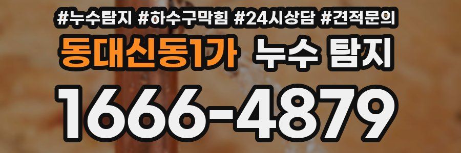 동대신동1가 누수 탐지