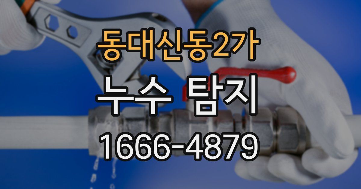 동대신동2가 누수 탐지