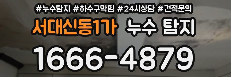 서대신동1가 누수 탐지