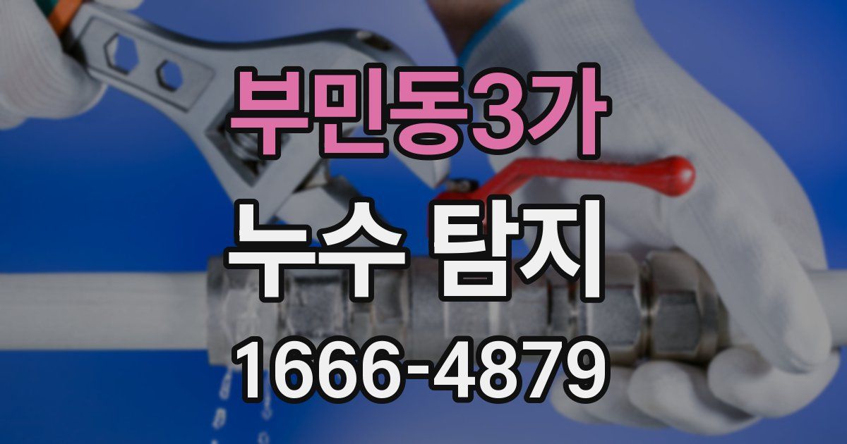 부민동3가 누수 탐지