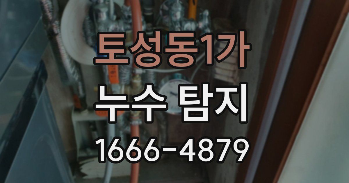 토성동1가 누수 탐지
