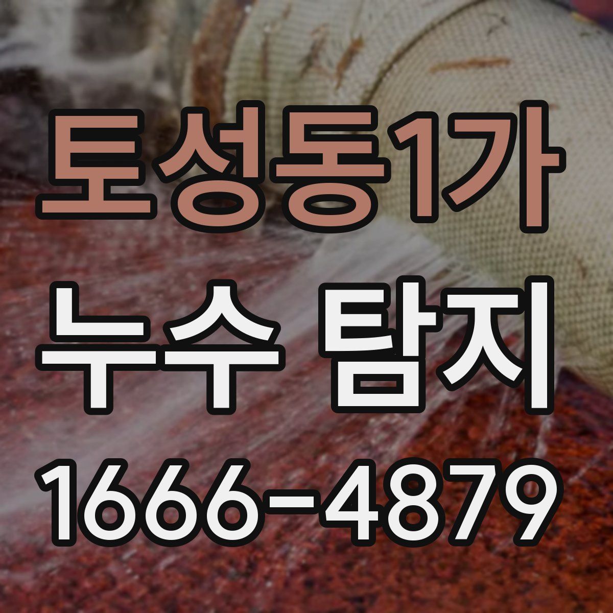 토성동1가 누수 탐지