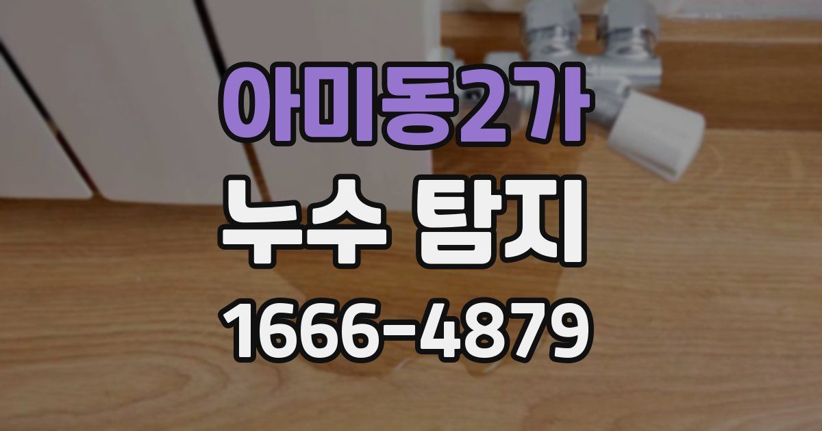 아미동2가 누수 탐지