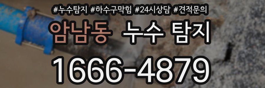 암남동 누수 탐지