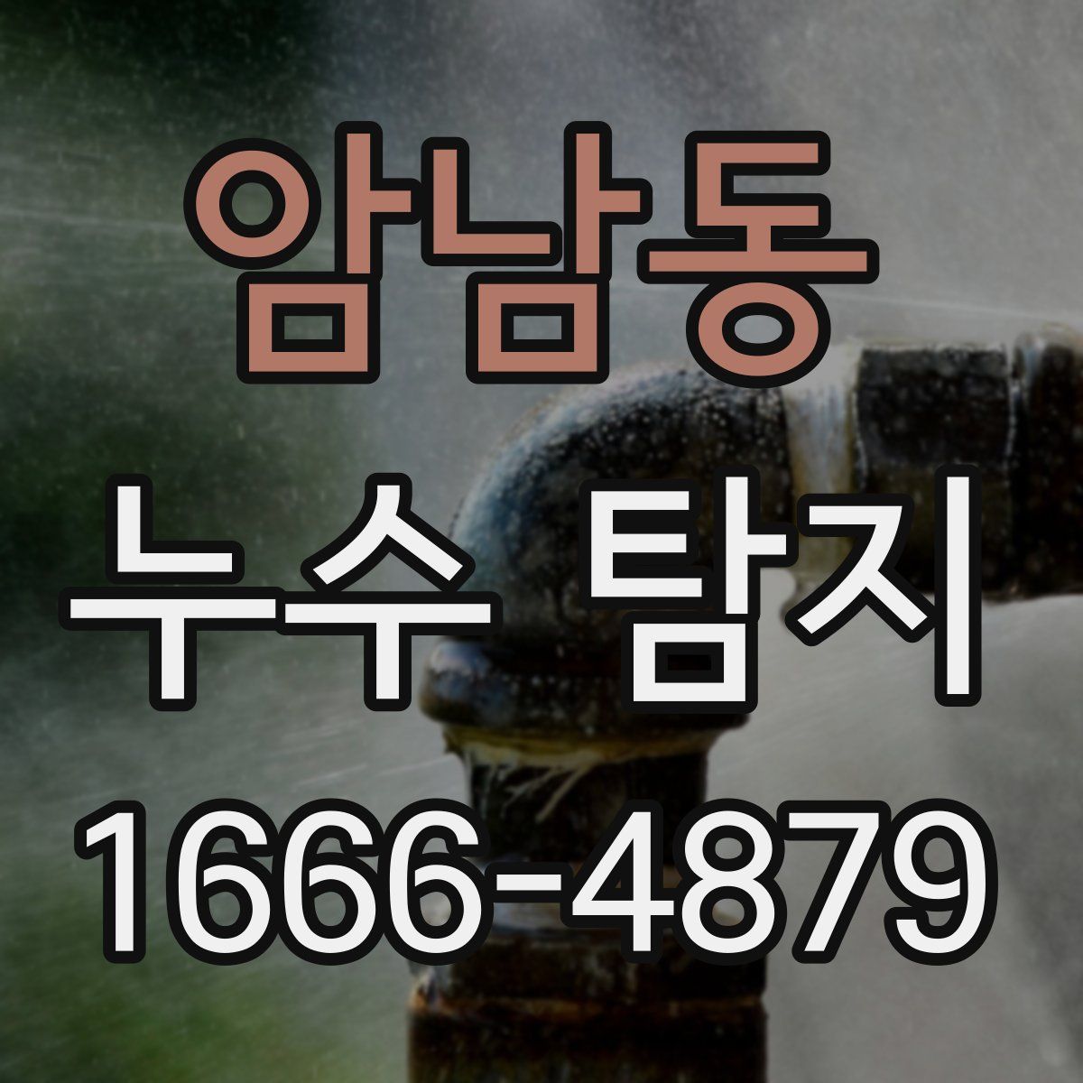 암남동 누수 탐지