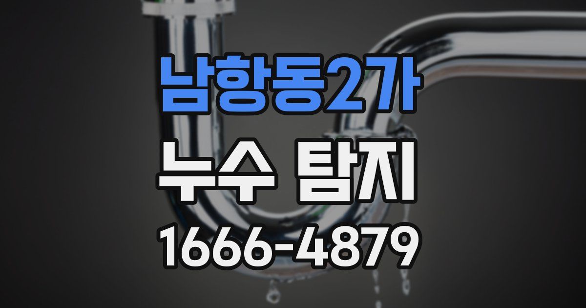 남항동2가 누수 탐지
