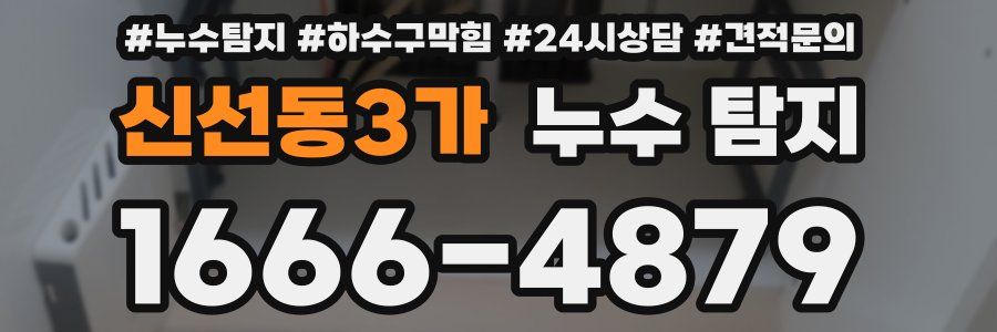 신선동3가 누수 탐지