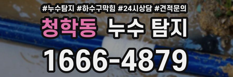 청학동 누수 탐지