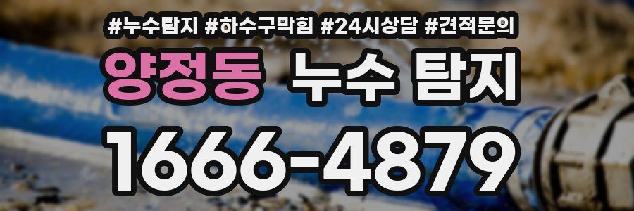 양정동 누수 탐지