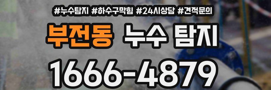 부전동 누수 탐지