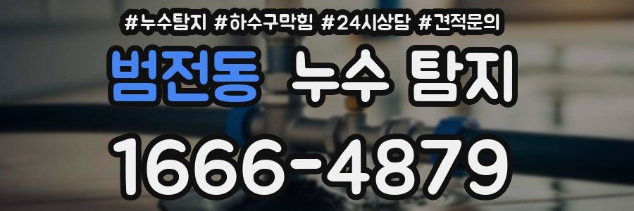 범전동 누수 탐지