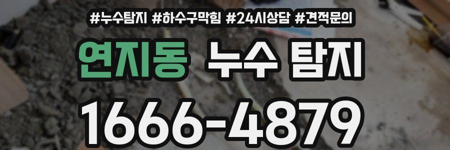 연지동 누수 탐지