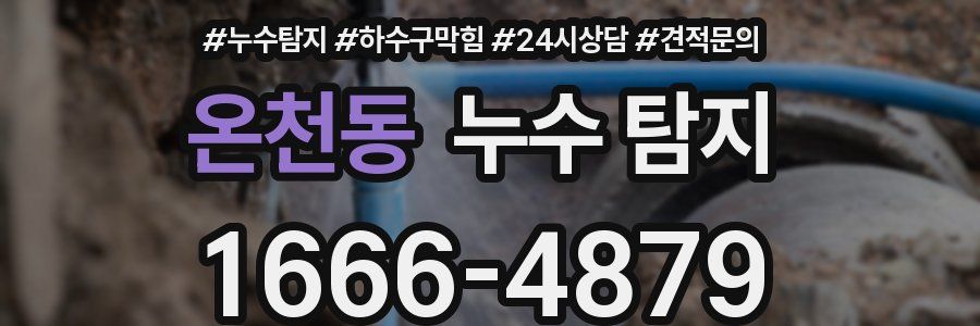 온천동 누수 탐지