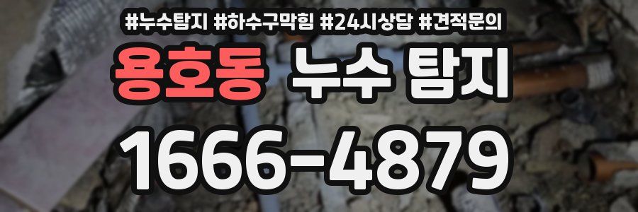 용호동 누수 탐지