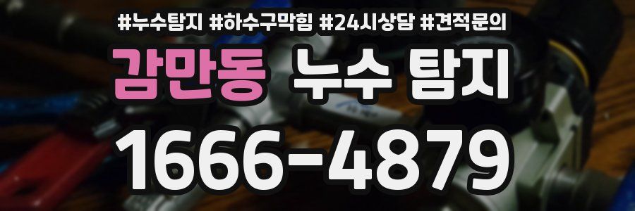 감만동 누수 탐지