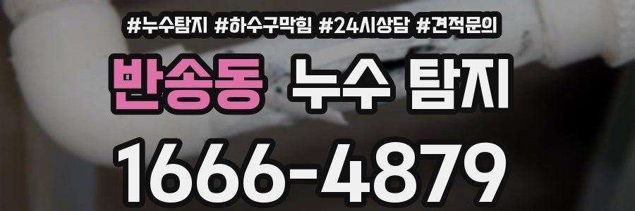 반송동 누수 탐지