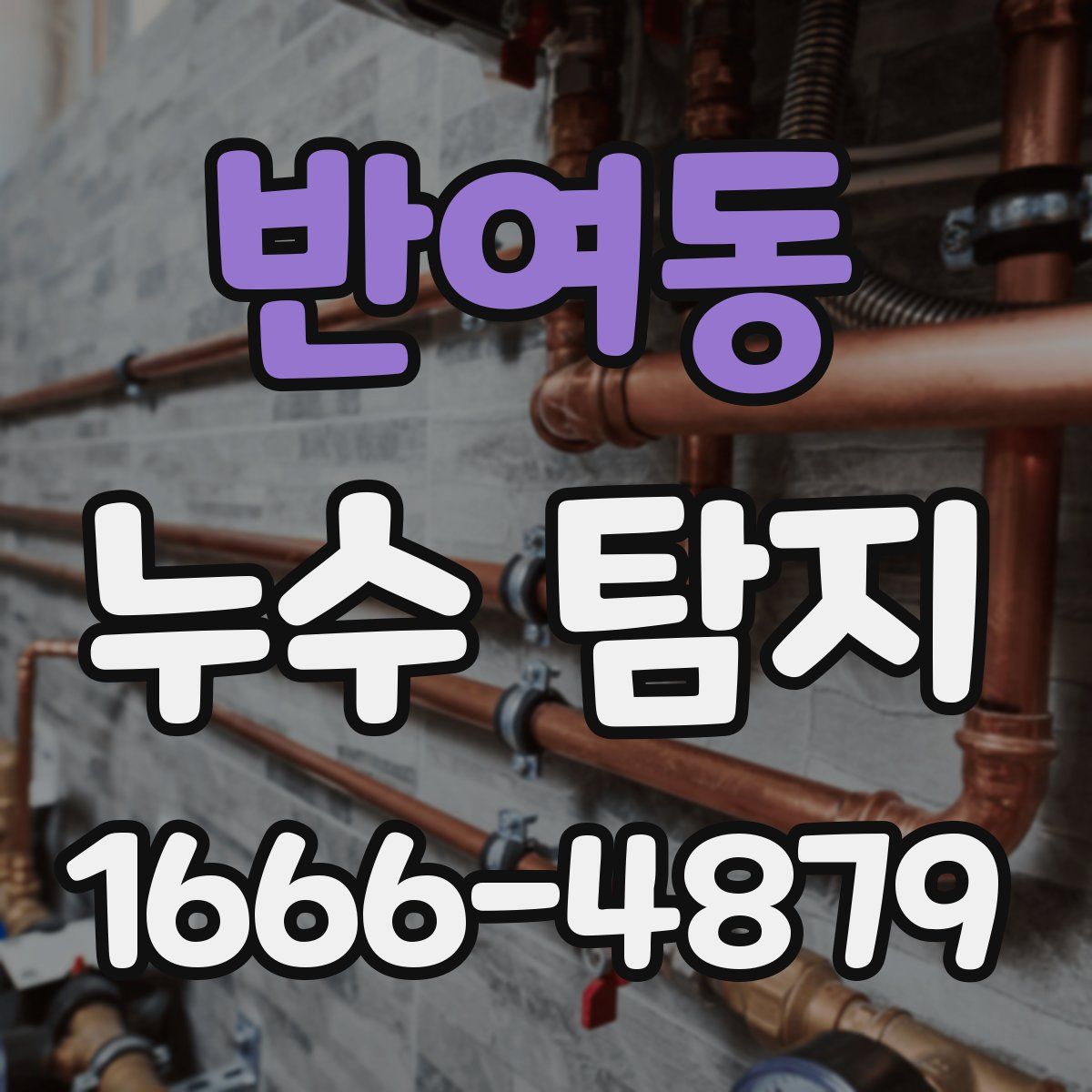 반여동 누수 탐지