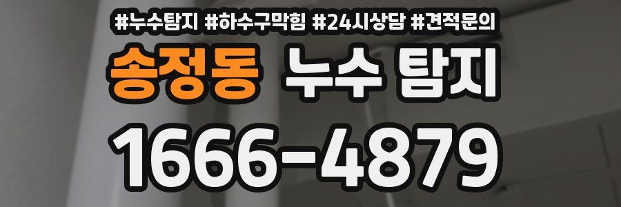 송정동 누수 탐지
