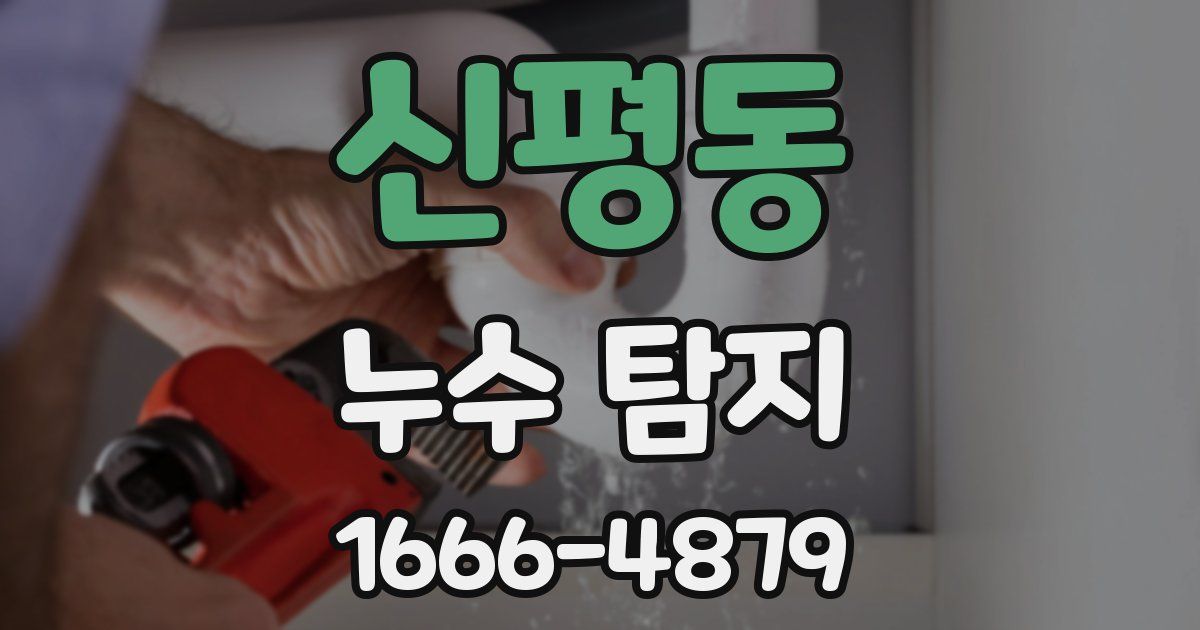 신평동 누수 탐지