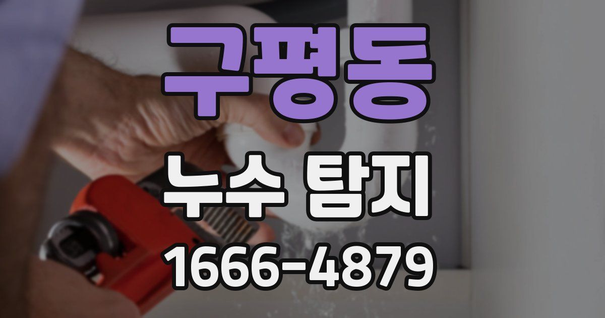 구평동 누수 탐지