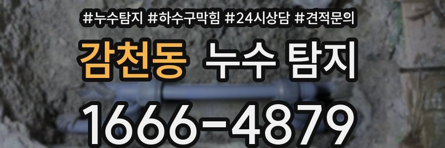 감천동 누수 탐지